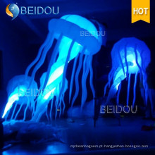 Custom evento palco festa festa decoração RC iluminado inflável medusa